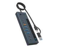 Hub USB ICY BOX combo 9w1 10xUSB PD 100W IB-HUB1743-CPD